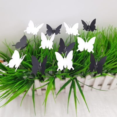 4.5cm Single Layer Butterfly Garden Plug-in Decorative Crafts Floor Outlet Flower Holder