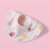 Baby Saliva Towel Male Baby Cartoon Bib Combed Cotton Newborn Waterproof Spit Bib Large round Scarf Female