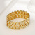 Hollow Bracelet Wholesale Brick Chain Gold Niche Personality Exaggerated Style European and American Foreign Trade Wholesale Hot Sale Hand Jewelry