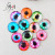 Ornament Accessories Animal Snake Eye Time Stone Crystal Glass Patch DIY Refridgerator Magnets Accessories Devil Eye
