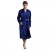 Foreign Trade Men's Solid Color Robe Thin Cardigan Nightgown Loose Oversized Long Sleeves Autumn Glossy Satin Bathrobe