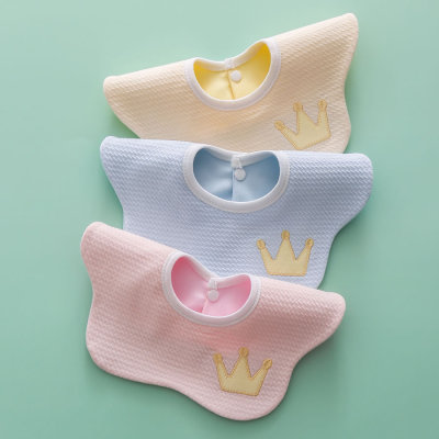 Spring and Summer New 360 Degrees Baby Bib Waterproof Newborn Saliva Towel Cartoon Embroidery Children's Neckerchief