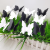 4.5+7 Black and White Double-Layer Butterfly Garden Plug-in Decorative Crafts Floor Outlet Flower Holder