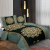 Foreign Trade Export 2023 Indonesia Popular Quilt Set Three-Piece Bed Cover Set Fitted Sheet Bed Skirt Candy Shaped Pillow