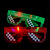 Amazon Mosaic Creative Glow Glasses Personalized Party Led Toys Mosaic Glasses Glasses Stall Products