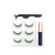 Magnetic False Eyelashes Magnet Liquid Eyeliner Eyelash 3 Pairs Set Magnetic Suction Eyelash Glue-Free