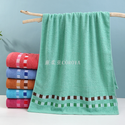 Foreign Trade Export Bath Towel 6 Color Set 70-140 Large Bath Towel Satin Adult Big Towel Factory Direct Sales Cross-Border Goods