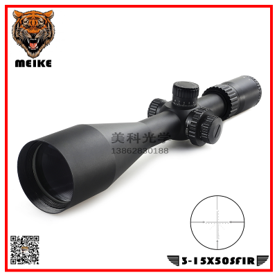 3-15X50SFIR Rifle scope glass plate centerline wide band green film HD imaging high shock resistance