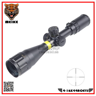 4-16X44AOE Rifle Scope Metal Wire Centerline Wide Band Green Film HD Imaging High Shock Resistance