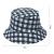 New Cross-Border Japanese Classic Plaid Fisherman Hat Men's and Women's Outdoor Sun Protection Sunshade Double-Sided Sun Hat Bucket Hat