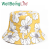 Cross-Border New Arrival Flower Print Bucket Hat Korean Style Versatile Outdoor Double-Sided Sun Hat Japanese Style Fresh Bucket Hat