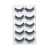 Five Double Pairs of False Eyelashes Soft and Light Easy to Wear False Eyelashes Thick Curl Eyelash Factory Wholesale