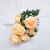 Cross-Border Supply Artificial Rose Bouquet Interior Decoration Raw Silk Fake Flower for Wedding Decoration Living Room Furnishings in Stock Wholesale