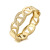 Brick Connecting Shackle Female Original Design Golden Irregular Hollow-Out Niche High Sense European And American Foreign Trade Costume Accessories