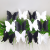 4.5+7 Black and White Double-Layer Butterfly Garden Plug-in Decorative Crafts Floor Outlet Flower Holder