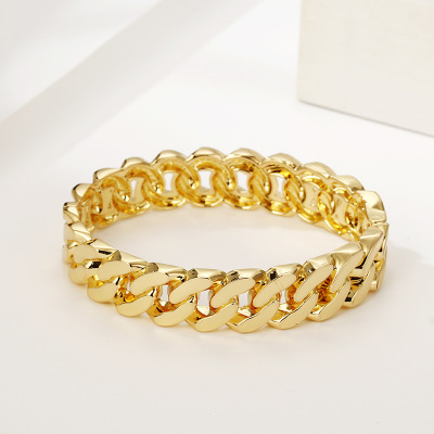 Hollow Bracelet  Fine Twist Connecting Shackle Simple Fashion Zinc Alloy Foreign Trade Source Hand Jewelry metal bangle