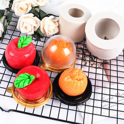 Silicone Mold Ugly Tangerine Fondant Mould Mousse Apple Cake Mold Handmade Soap Mold Pastry Baking Candle Mold