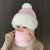 2022 New Scarf Integrated Hat Women's Thickened Double Layer Warm Plush Winter Cold-Proof Neck Warmer Cycling Cap