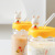 Creative Cartoon Xiaomengtu Glass Borosilicate Scale Glass with Cover Spoon Transparent Household Water Cup with Straw