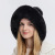 9891 Autumn and Winter Women's Sleeve Cap Three Fur Balls Outdoor Thickened Velvet Cold Protection Keep Warm Pure Color Knitted Hat