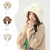 Korean Style Fall Winter Trend Bear Ears Plush Bonnet Children Cute Fleece-Lined Warm Earflaps Cap Soft Travel Winter Hat