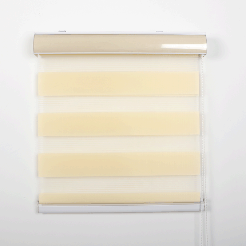 Double-Layer Soft Gauze Curtain Double Roller Blind Office Bathroom Living Room Sun-Proof Half Shade Blinds Curtain Home