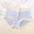 New Modal Mid-Waist Large Size Ladies' Underwear Transparent Seamless Gas Cotton Crotch Hip Lifting Sexy Briefs Women's Contrast Color
