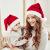 Factory in Stock Winter Fur Ball Mom Baby Knitted Hat Cross-Border Wish Amazon New Christmas Warm Hat