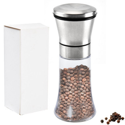 Factory Direct Supply Stainless Steel Grinder Kitchen Manual Pepper Seasoning Bottle Household Pepper Grinder