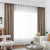 Customized Curtain Manufacturer European New Style Color Cotton Linen Pure Color Curtain Fabric Wholesale Living Room Bay Window Shading Cloth