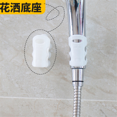 Shower Bracket Shower Accessories Water Heater Nozzle Bathroom Punch-Free Silicone Shower Suction Cup Fixed Base Frame