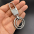 Boya 6078 Keychain Alloy Key Ring Simple Double Ring Middle Buckle Cross-Border Southeast Asia Middle East Africa Hot Sale Products