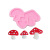 A Variety of Cartoon Mushroom Fondant Cake Mold Chocolate Card Decoration Silicone Mold Gum Paste Baking Utensils