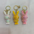 Creative and Refined Rabbit Year Keychain Cartoon Key Accessories Stereo Rabbit Acrylic Pendant