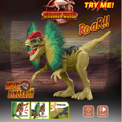 Toy Dinosaur Dinosaur Toy Manual Dinosaur Hand-Made Double Crown Dragon