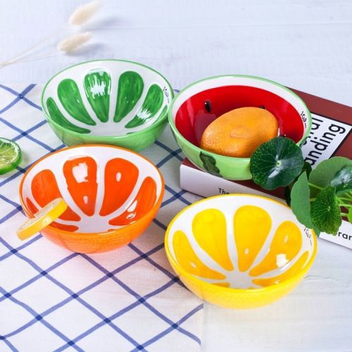 japanese style tableware fruit watermelon ceramic bowl dish suit household cute creative