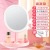 Luminous Makeup Mirror LED Light Smart Mirror Fill Light Mirror Cosmetic Mirror Portable Oval Mirror Gift Wholesale