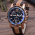 Cross-Border Fashion Colorful Blue Light Men's Watch Men's Korean-Style Sports Three-Eye Belt Quartz Watch Wholesale