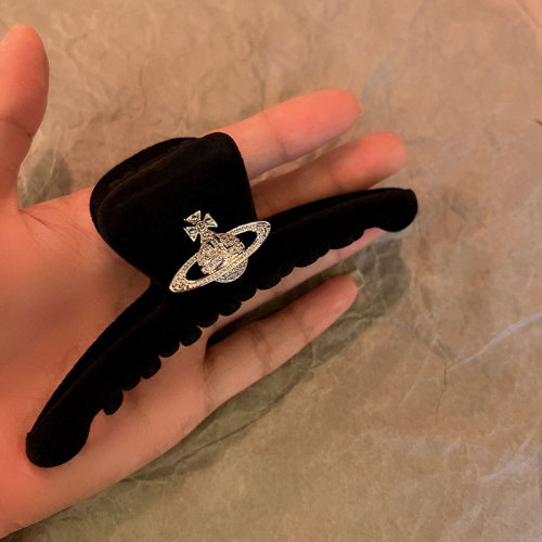 high street female emperor ~ elegant and lovely coexistence hair accessories velvet texture saturn grip noble high sense temperament hair accessories