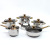 Pot Set Stainless Steel 12 Pieces Set Pot Induction Cooker Gas Stove Suitable for Kitchen Cooking European Style Pot Set