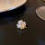 Real Gold Plating Opal Zircon Pearl Kitten Brooch Bouquet Snowflake Clothing Simple High Sense Clothes Accessories