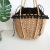 Factory Wholesale Simple Shell-Shaped Straw Woven Beach Bag Trendy Women's Bags Ins Style Woven Bag