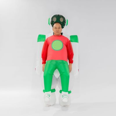 Cross-Border Amazon Robot Inflatable Clothing Robot Holding People Party Funny Straight Doll Inflatable Clothing Pack