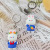 Creative Cartoon Key Button Cute Soft Rubber Miffy Rabbit Doll Pendant Little White Rabbit Key Bag Car Decoration