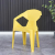 Outdoor Plastic Chair Backrest Stackable Armchair Thickening Chair Home Leisure Stall Dining Chair Night Chair