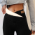 Women's Fleece Lined Leggings Winter Thermal Warm High Elasticity Yoga Fitness Gym Workout Tights Dark Grey Black 