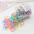 Children's Hair Accessories Disposable Rubber Band Girls Baby Strong Pull Constantly Black Little Hair Ring Does Not Hurt Hair Adult Head String