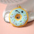 New Bread Pendant Smiley Face Donut Food Three-Dimensional Keychain Creative Cross-Border Key Ring Ornament Wholesale