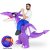 2022 New Halloween Purple Pterosaurus Riding Inflatable Clothing Cosplay Dinosaur Props Doll Clothing