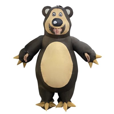 Amazon New Brown Bear Inflatable Clothing Party Gathering Role Playing Spoof Brown Bear Inflatable Clothing Outfit